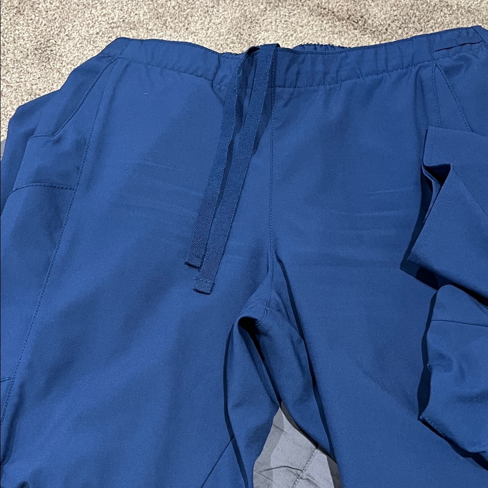 WonderWink Women's Blue scrub set Straight Leg Pants